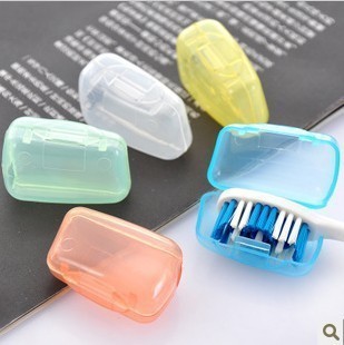 Five Set Portable Toothbrush Cover Travel Portable Toothbrush Box Toothbrush Head Protective Cover Hygiene