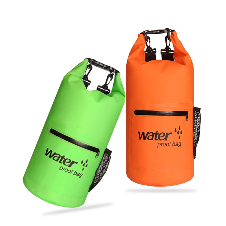 Wholesale drifting bag waterproof bucket swimming waterproof bag PVC mesh cloth waterproof bag beach waterproof bucket bag