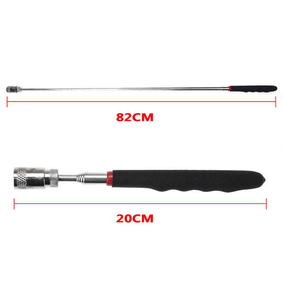 LED strong magnet rod bending with lamp telescopic extension rod car metal pick-up and pick-up magnet tool