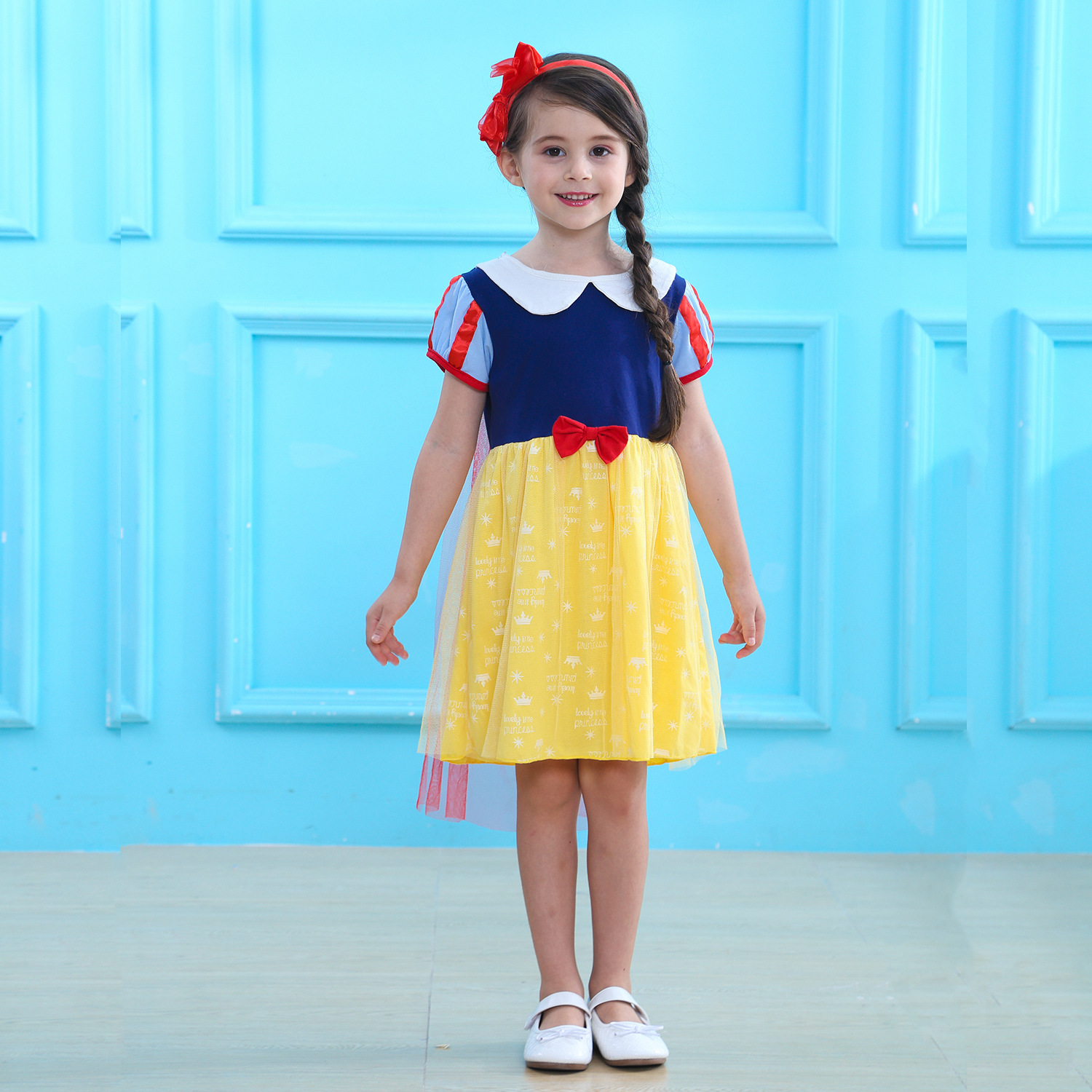 2021 Foreign Trade Halloween Snow White Dress Children's Summer Dress Children's Baby Dress