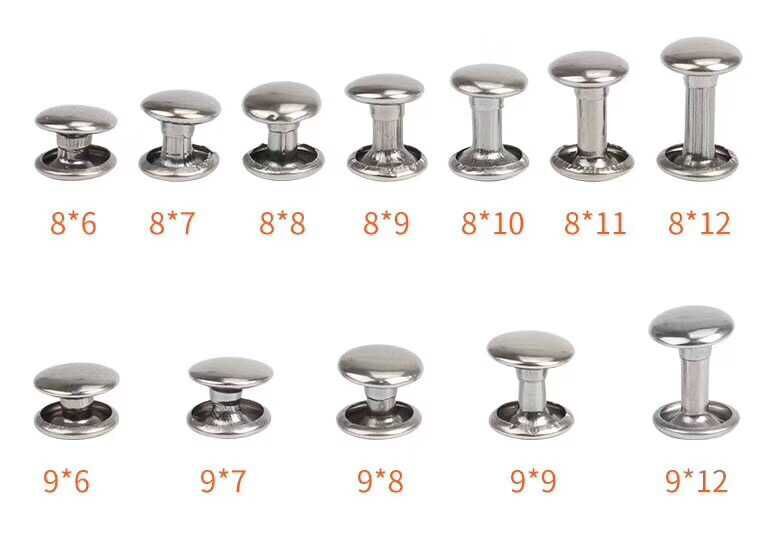 Factory direct double-sided nail iron stainless steel copper material single-sided matching and double-sided matching rivets
