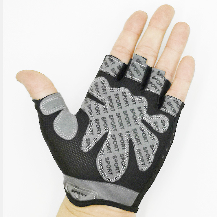 Fitness Gloves Women's Dumbbell Exercise Cycling Non-slip Breathable Sports Thin Sunscreen Gloves Half-finger Spring and Summer