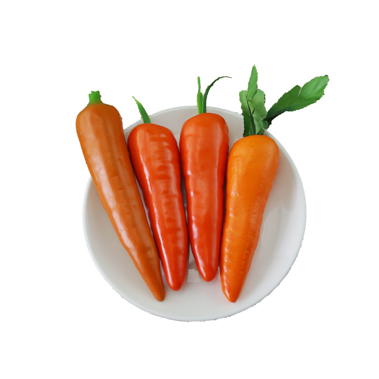 Factory wholesale simulation carrot model Hotel store window photography carrot decoration props