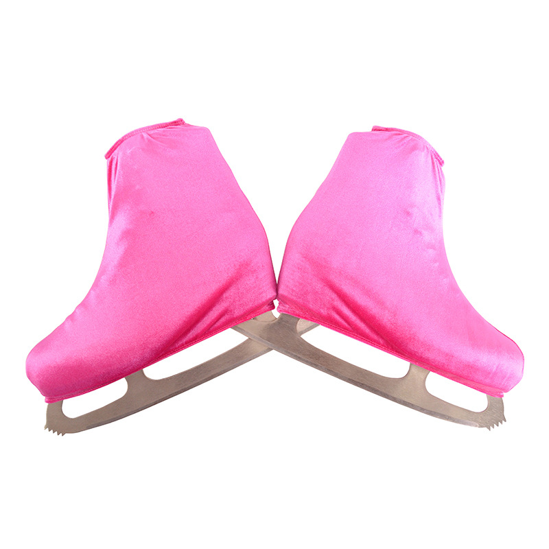 24 Color Professional Figure Skating Shoe Cover Korean Velvet Stretch Roller Skating Shoe Cover for Boys and Girls Export Colon 01