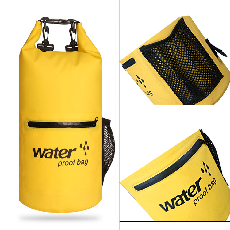 Wholesale drifting bag waterproof bucket swimming waterproof bag PVC mesh cloth waterproof bag beach waterproof bucket bag