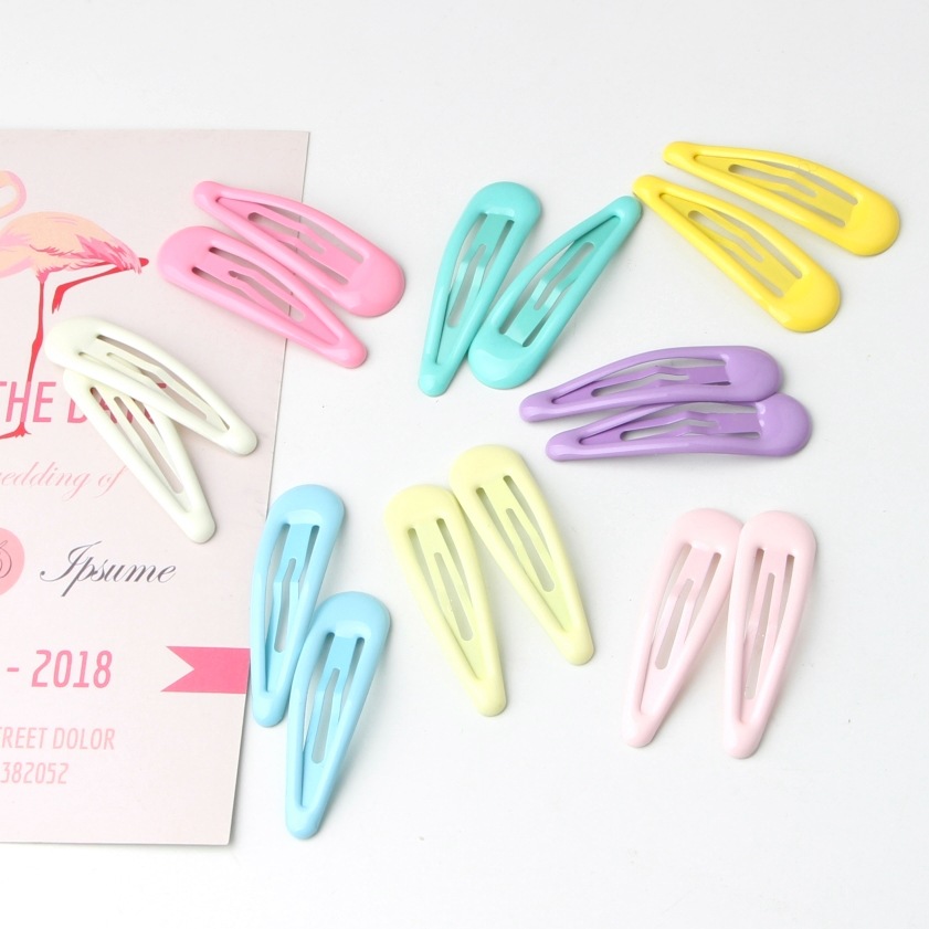 ins Wind Hyun-a Cyber Red Hair Clip Women's Color Oil Dropping BB Clip Candy Color Children's Hair Clip Bangs Side Clip Headdress