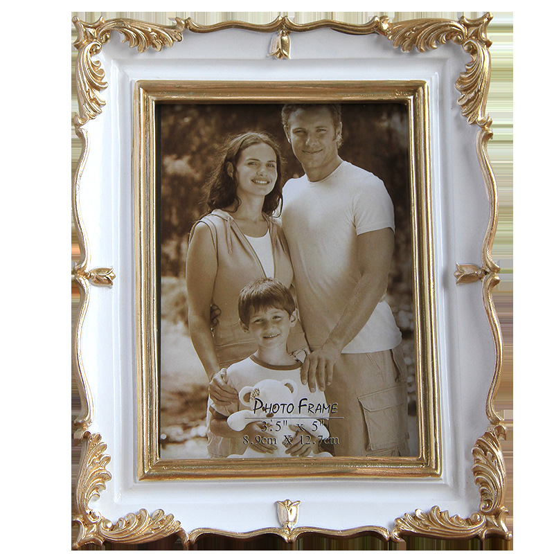 6-inch 7-inch American photo frame study bedroom decoration resin painted studio photo frame photo frame