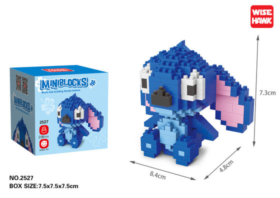 Zhiying wisehawk microparticle microparticle DIY building block plastic toy 2526-2529 blue powder