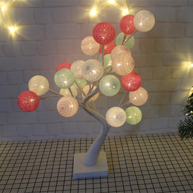 Wholesale modeling table lamp girl heart led room ornaments tree lamp LED night light simulation rose modeling table lamp