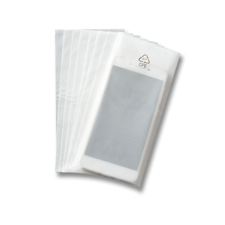 CPE frosted bag flat translucent frosted self-adhesive bag mobile phone case electronic packaging plastic bag printing environmental protection label