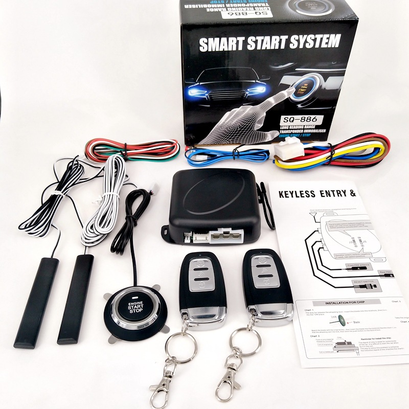 Shenqi car PKE keyless entry one-click start modification remote control remote preheating refrigeration universal anti-theft device