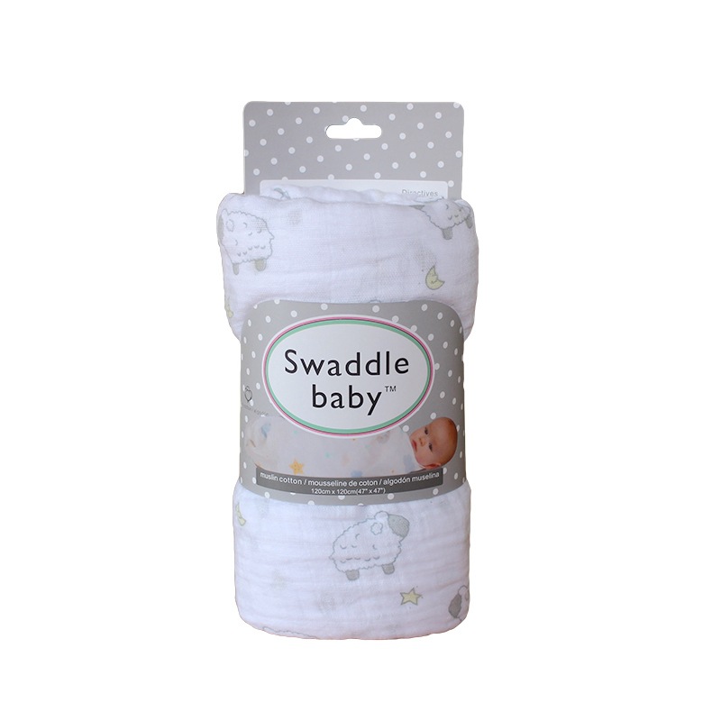 LionBear baby cotton gauze swaddling baby blanket gauze multi-functional quilt wrap towel factory direct sales