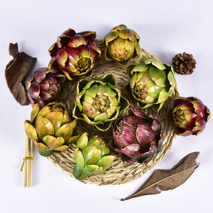 Artificial succulent plant bromeliad head French Lily artichoke artichoke decoration fake flower living room table porch floral