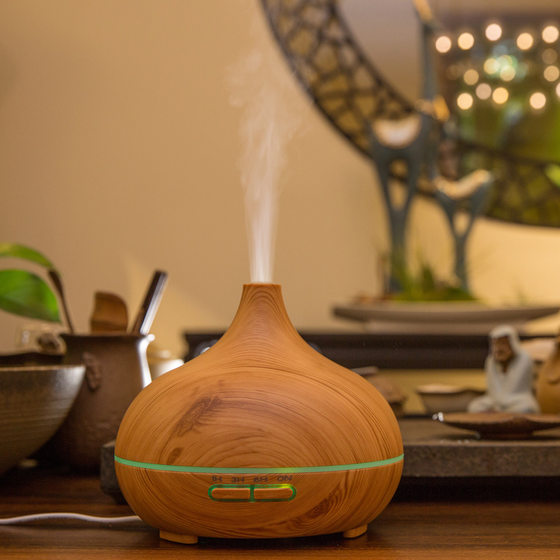 Aromatherapy Machine Heavy Mist Household Small Quiet Bedroom Office Hotel Commercial Wood Grain Essential Oil Humidifier Desktop