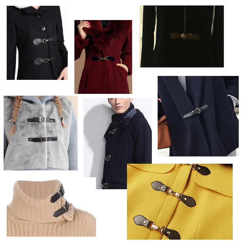 Metal Leather Buckle Coat Waist Buckle Coat Sweater Fur Bib Buckle Skirt Hook Buckle