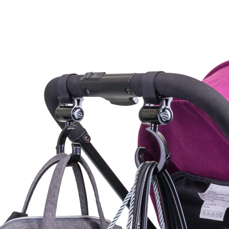 Baby stroller hook creative stroller hook big black Hook stroller accessories Hook 2 pack