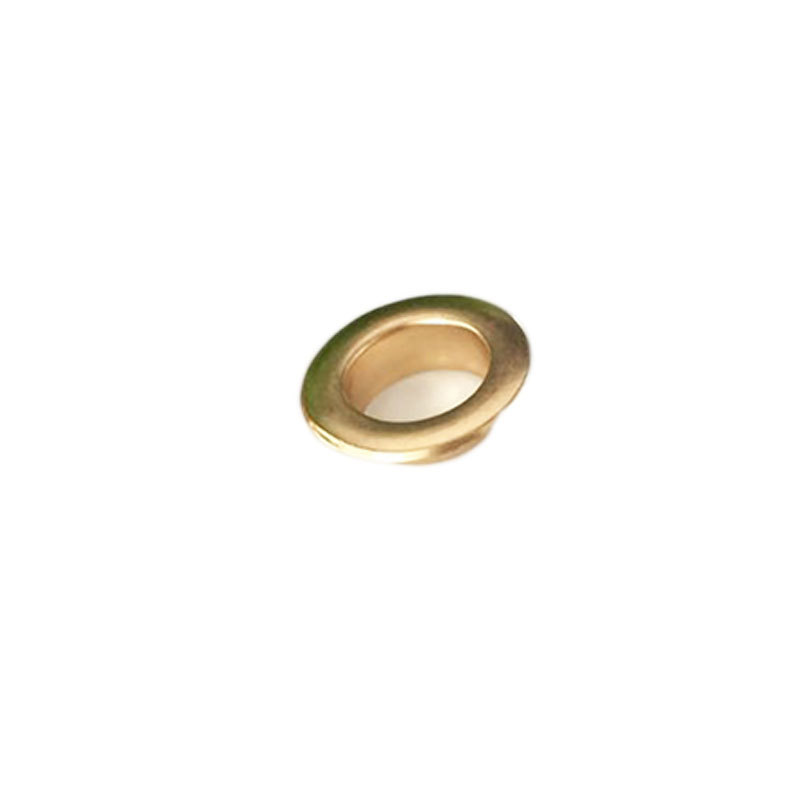 Highlight Brass Clothing Hollow Buckle Tie with Hole Stainless Steel Shoelace Round Buckle Wide Side Air Eye Flat Corn