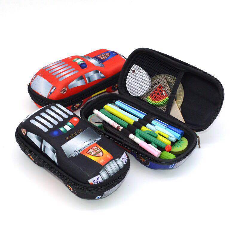 Creative new student 3D three-dimensional car sports car my world stationery box advertising gift EVA pencil case