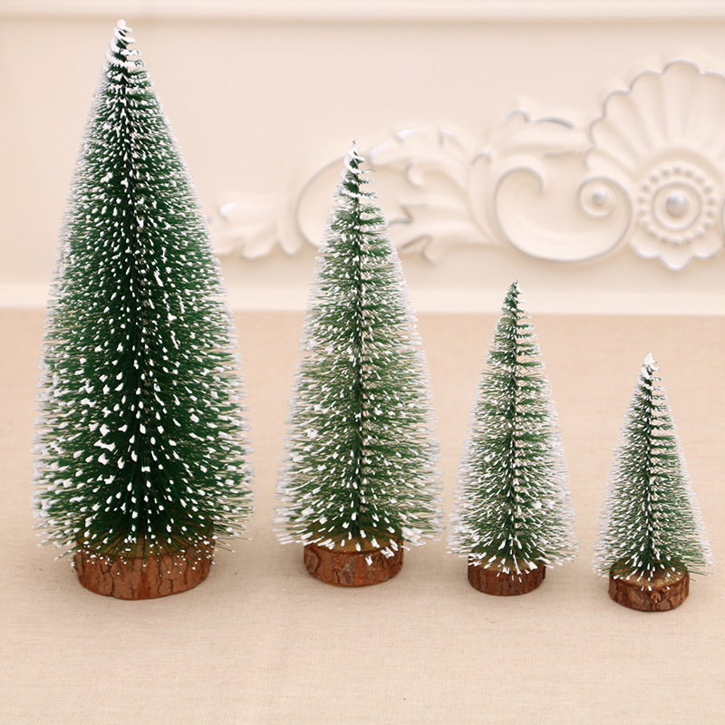 Mini Christmas tree Christmas Cedar desktop white pine needle tree window decoration Christmas gift Christmas decorations