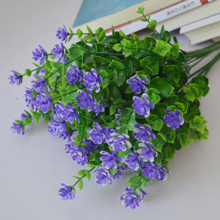 Artificial Milan grass plastic Lysiana eucalyptus leaves artificial lotus plant wall gardening supplies decorative flower
