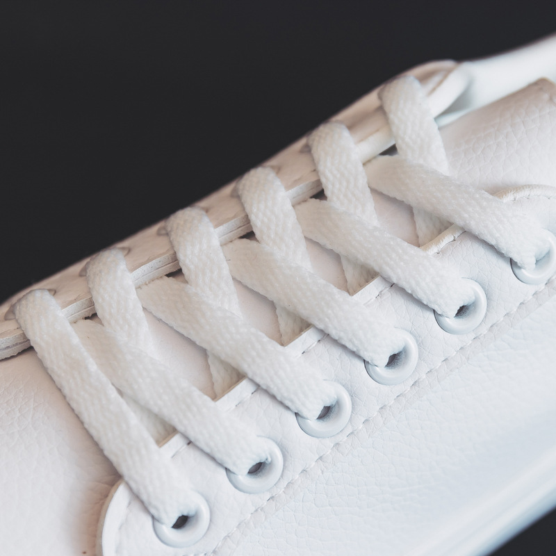DDOO Korean-style versatile white shoes women's 2023 Spring and Autumn New Microfiber Leather Street skate shoes nurse white shoes 6901