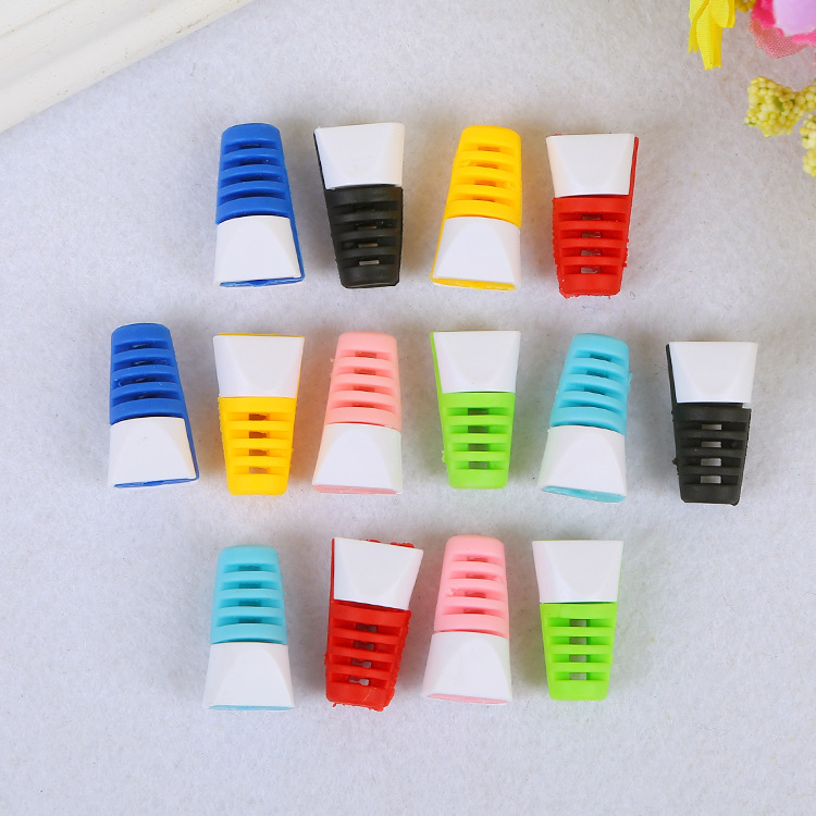 Wholesale custom creative headset Winder anti-fracture spiral data cable charging line TPU soft protective cover