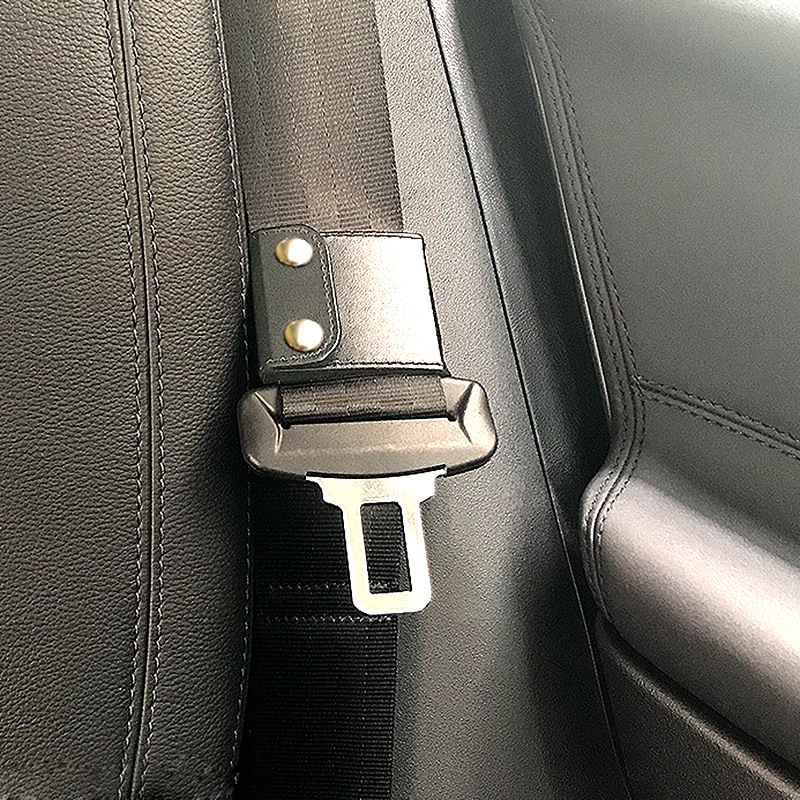 Car seat belt buckle adjuster child anti-strap adjuster leather stopper shoulder guard holder