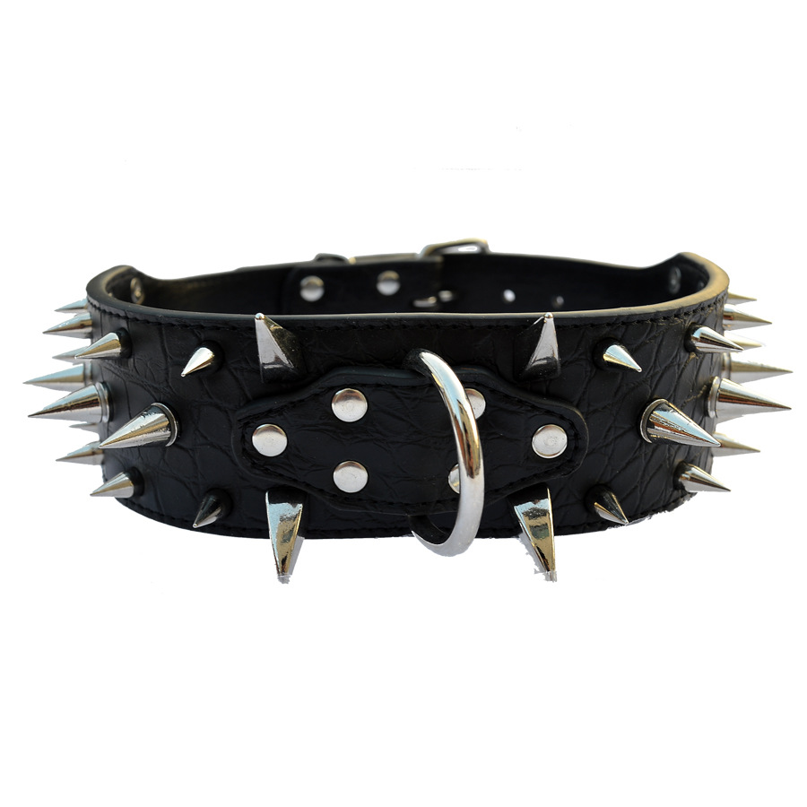 Strictly Selected Amazon Large Dog Rivet Pet Collar Crocodile Spike Necklace Dog Chain Pet Dog Collar