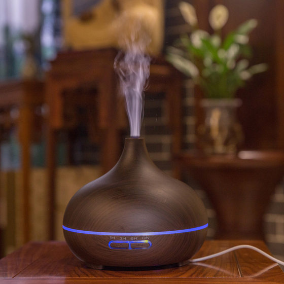 Aromatherapy Machine Heavy Mist Household Small Quiet Bedroom Office Hotel Commercial Wood Grain Essential Oil Humidifier Desktop