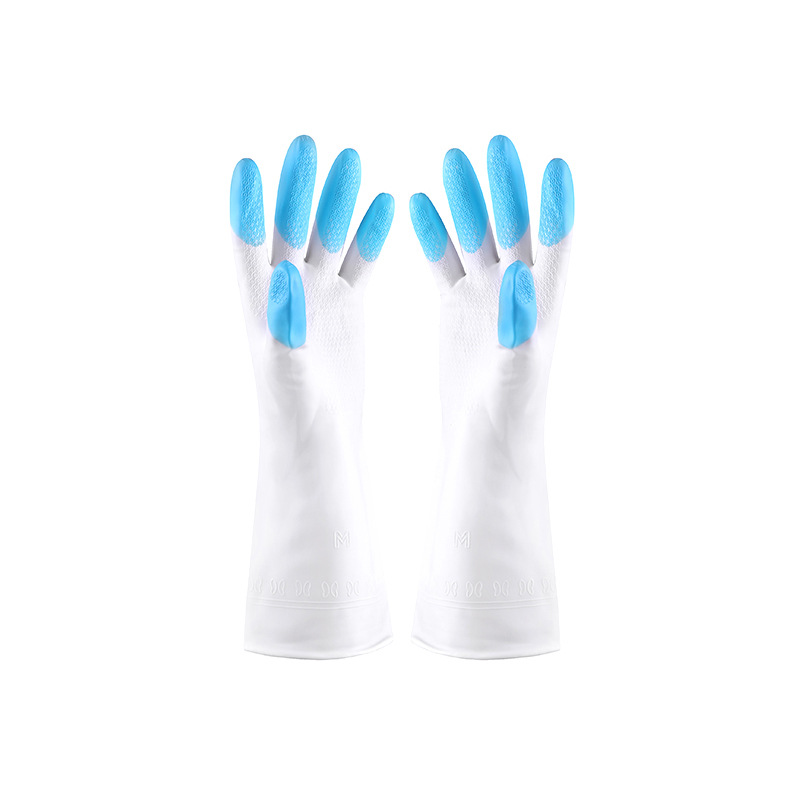 Nitrile Washing Gloves Kitchen Bowl Durable Latex Washing Clothes Women's Waterproof Household Rubber Rubber Gloves