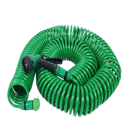 15 m EVA garden telescopic spring tube garden water pipe plastic multifunctional car wash water spray gun set for home use