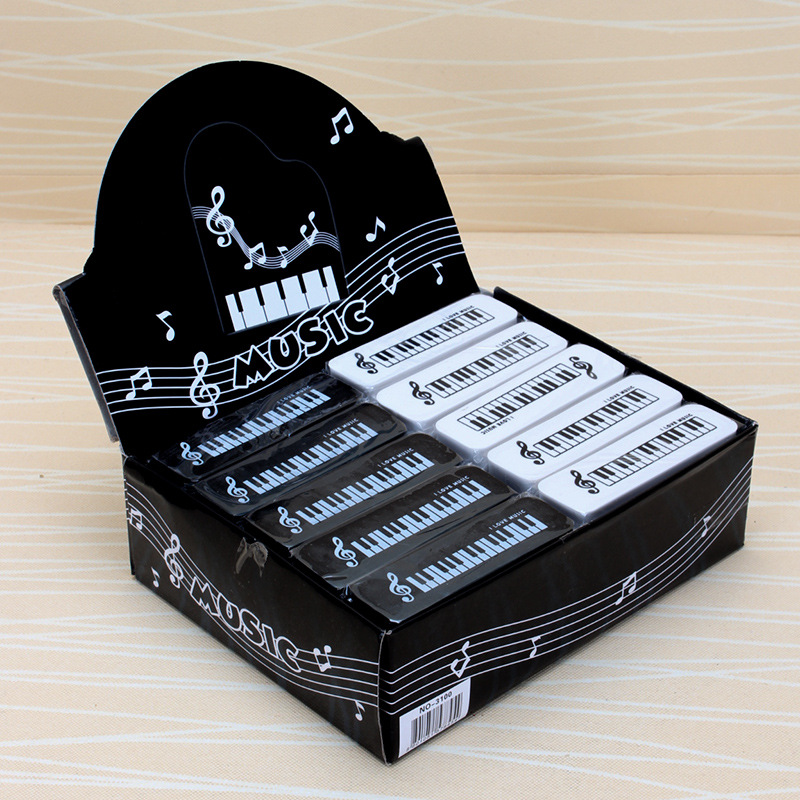 Music Piano eraser note high note triangle piano modeling keyboard pattern Plasticine student eraser