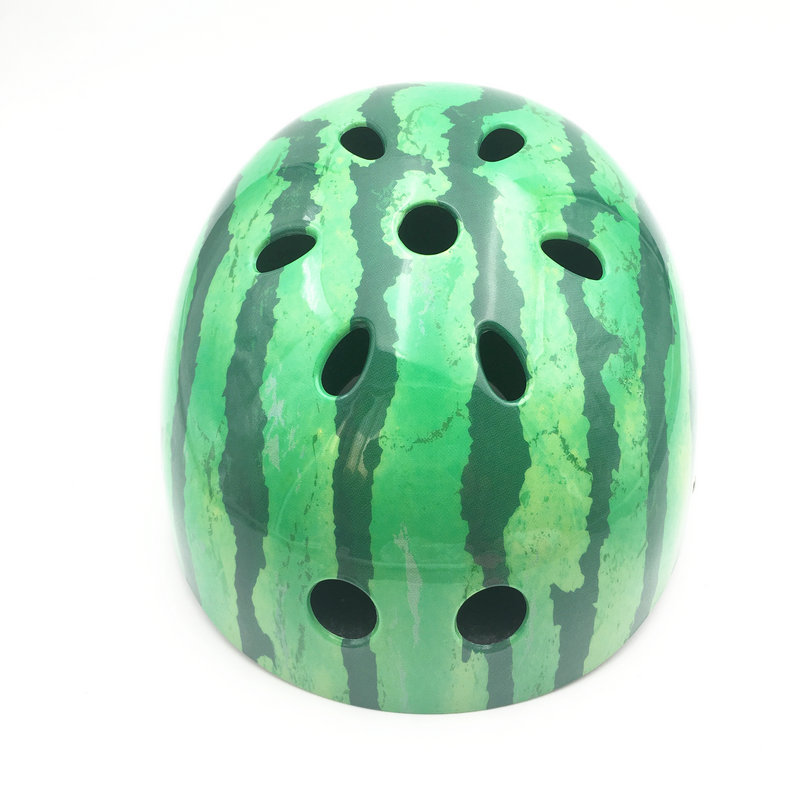 Factory wholesale watermelon helmet children's riding roller skating safety helmet sports riding head protective protective gear customization