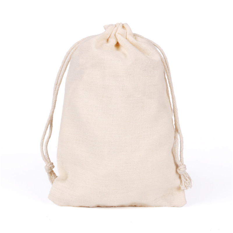 Cotton Bundle Pocket Spot Printable LOGO Filter Bag Drawstring Gift Packaging Bag Jewelry Jewelry Storage Cotton Bag