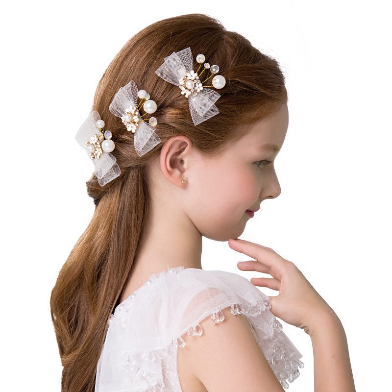 Children's Princess Dress Accessories Crown Flower Girl Wedding Wedding Dress Hair Accessories Crown Wreath Girls' Birthday Show Headwear