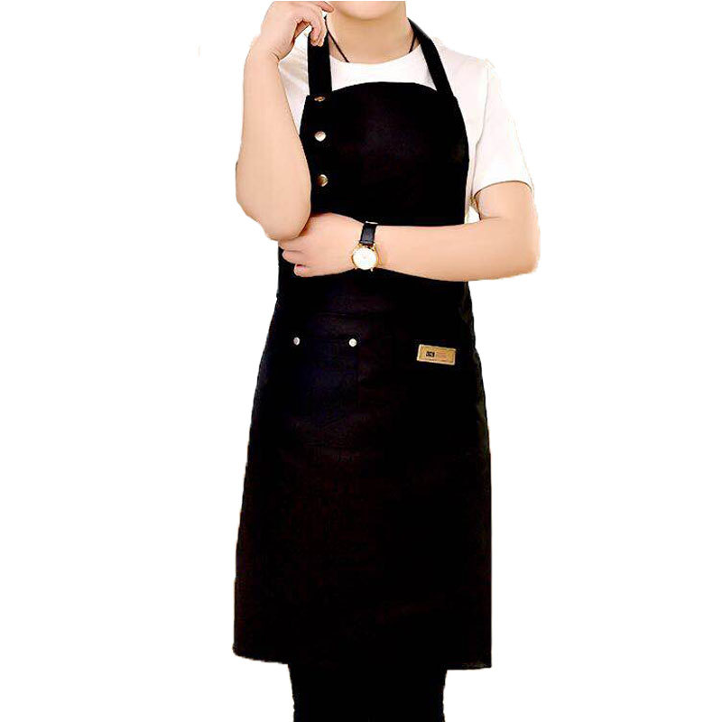 Factory wholesale direct supply thick apron spot apron with buttons ...