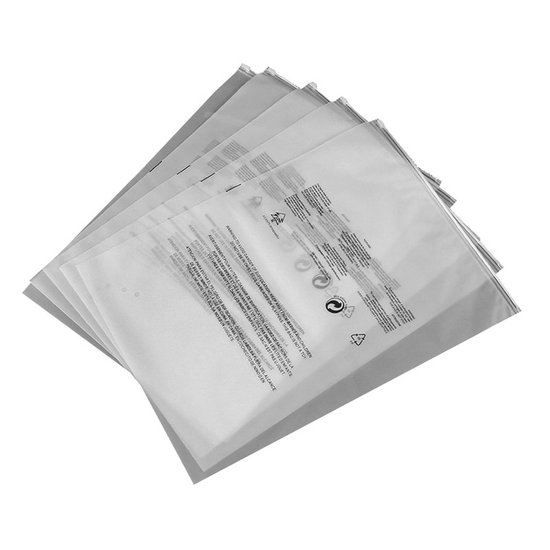Spot wholesale clothing packaging bag sweater plastic frosted packaging bag underwear pants self-sealing bag PE clothing zipper bag