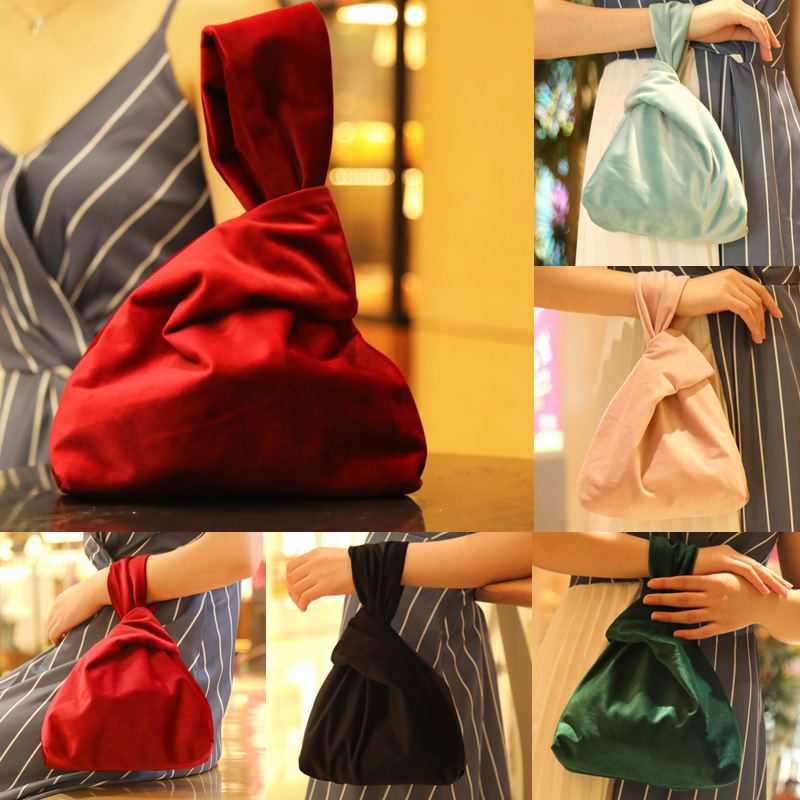 Vintage Wristlet Japanese Style Heystyle Bag Creative Coin Bag Simple Portable Walking Phone Key Wedding Gift Bag