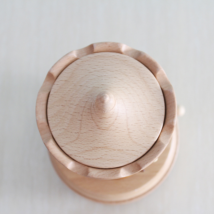 European-style lifting Trojan craft gift Sky City factory direct wooden music box wooden music box