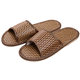 Natural Tropical Royal Rattan Couple Home Slippers Rattan Straw Woven Men's and Women's Running Slippers Bamboo Rattan Summer Sandals