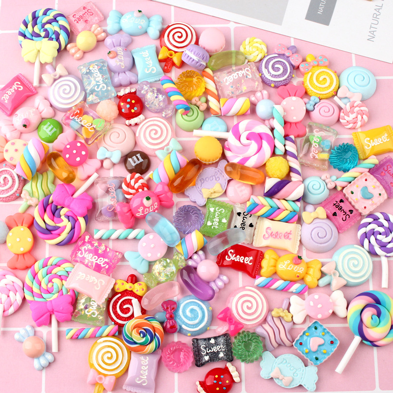 Resin candy bag diy slime filling Crystal filling cream glue phone case lollipop diy material bag