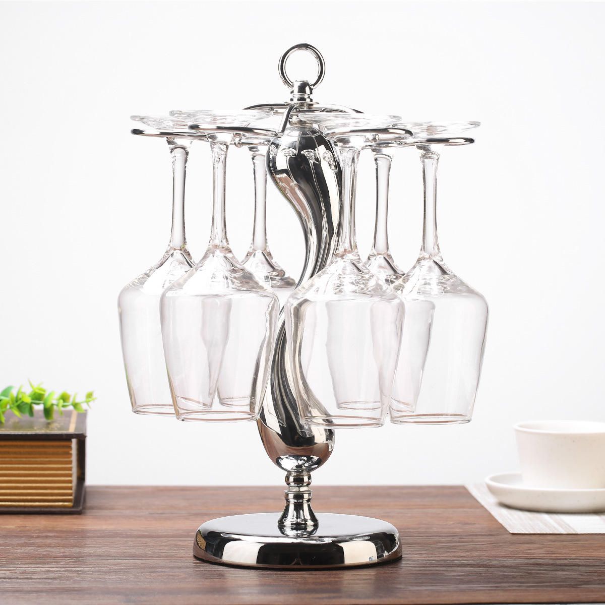 European Style Red Wine Rack Iron Hanging Cup Rack Wine Rack Hanging Cup Rack Inverted Red Wine Cup Rack Hanging Wine Utensils