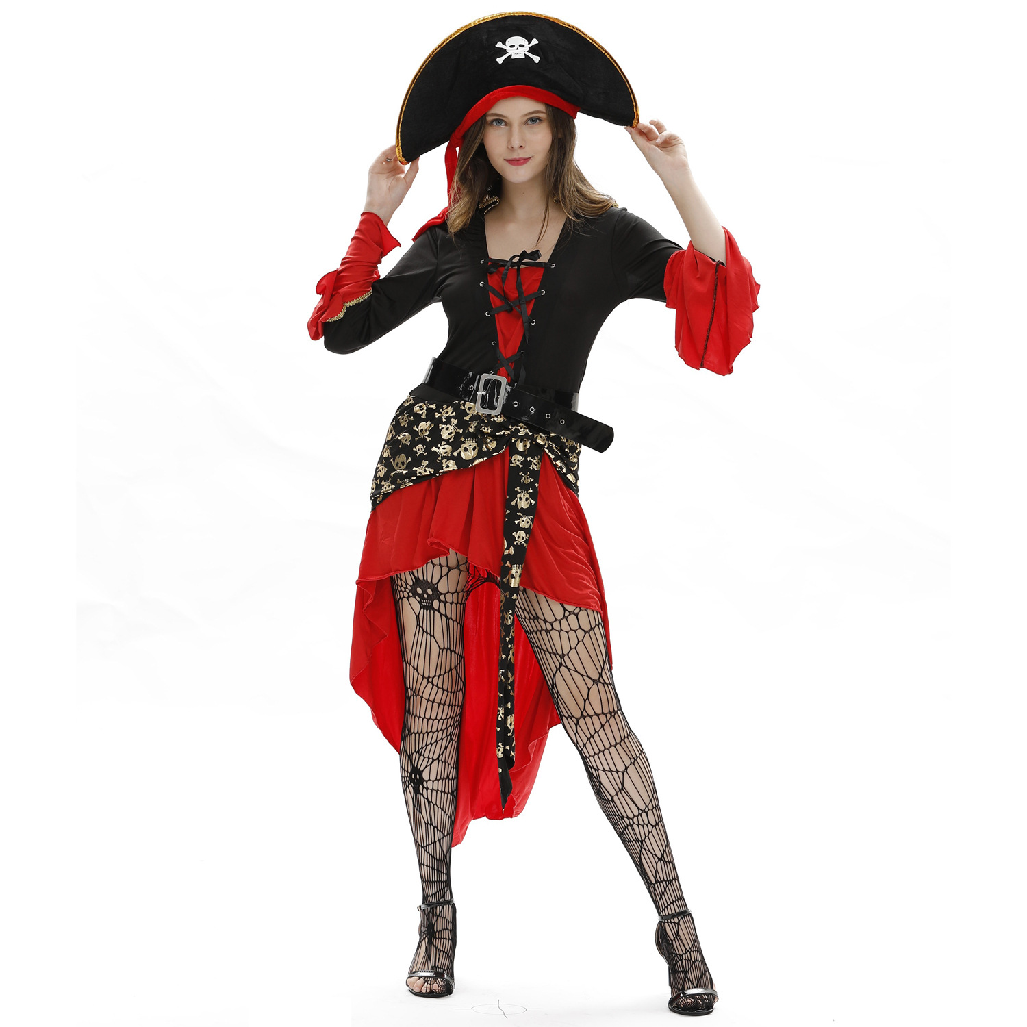 S-3XL Large Size European and American Women Halloween Sexy Female Pirate Costume cosplay cosplay Uniform