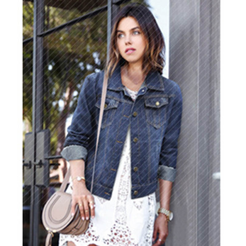 Cross-border exclusive for 2023 Spring and Autumn new European and American style chubby girl plus size women's clothing Denim coat for women