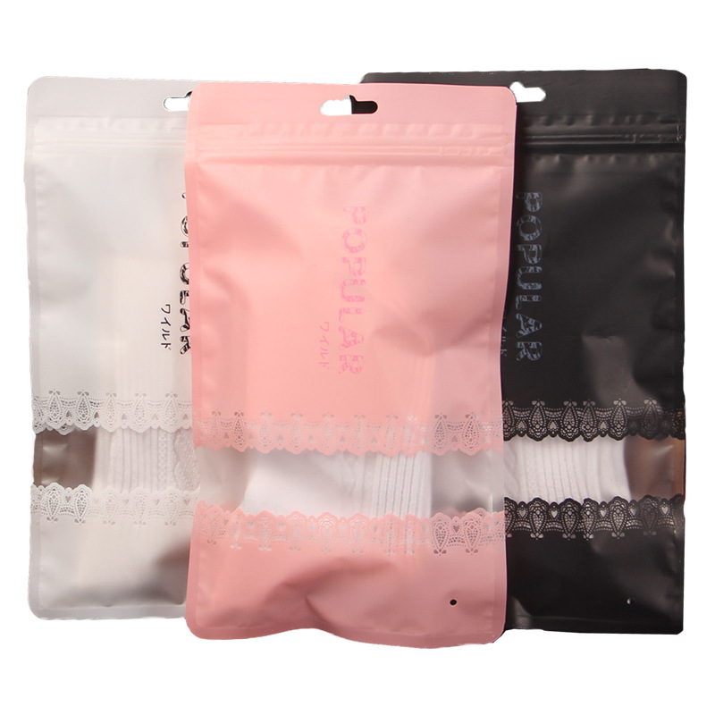 Japanese underwear packaging bag leggings T-shirt self-sealing scarf swimsuit swimming trunks lace baby clothing socks bag