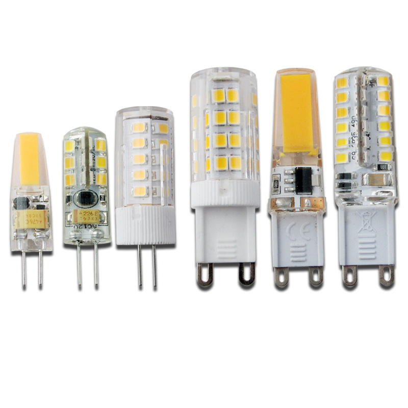 Wholesale led g4 lamp beads AC12v220v2w3w5w7w small bulb COB ceramic bulb led g9 light source