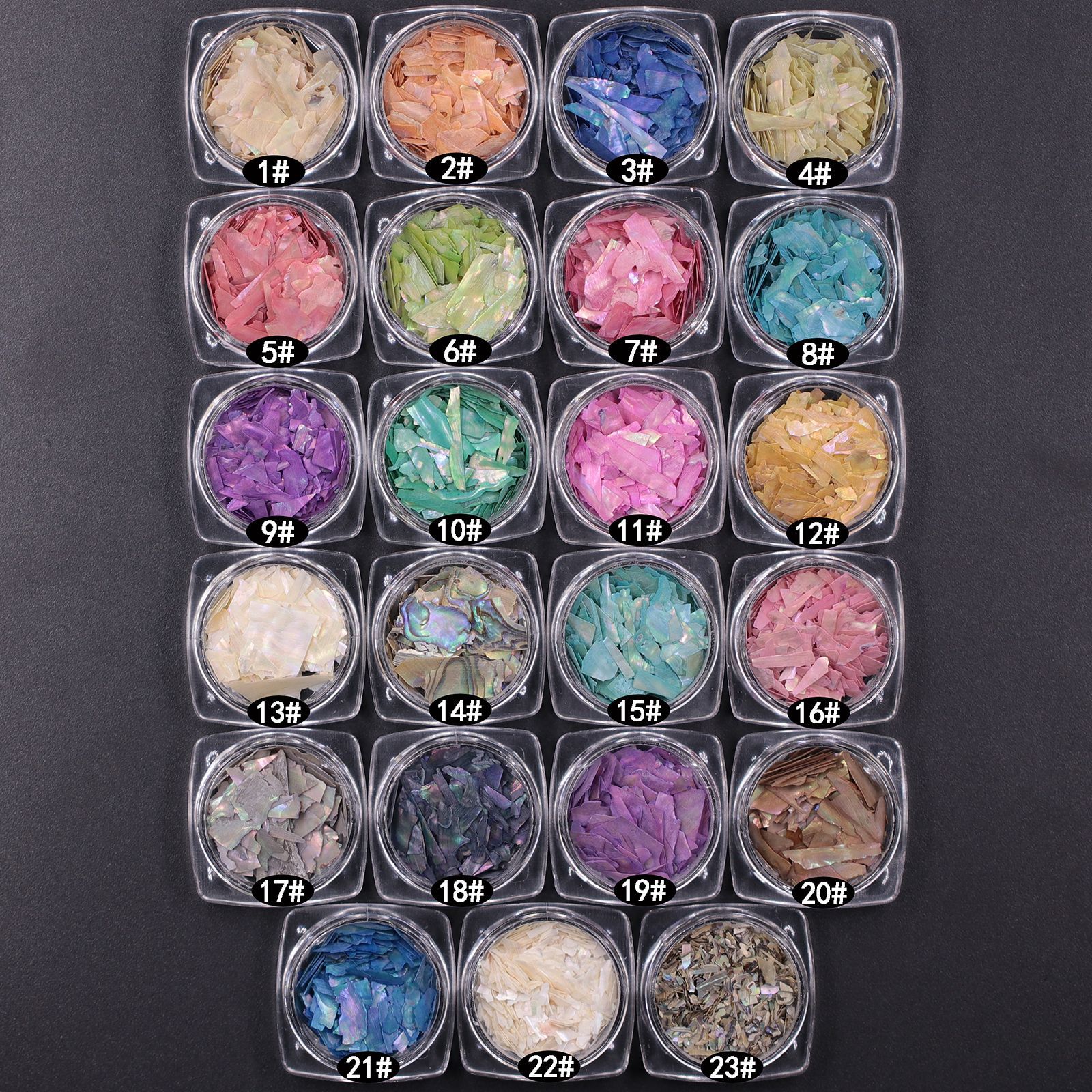 Ultra-thin pearl nail shell piece natural irregular extra thin shell pieces spiral nail clam shell jewelry wholesale