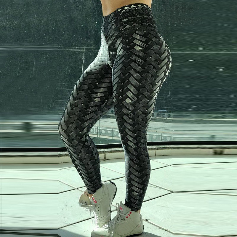 Europe and the United States wish cross-border ebay explosions Woven Digital printing women's yoga pants yoga clothing women's pants leggings