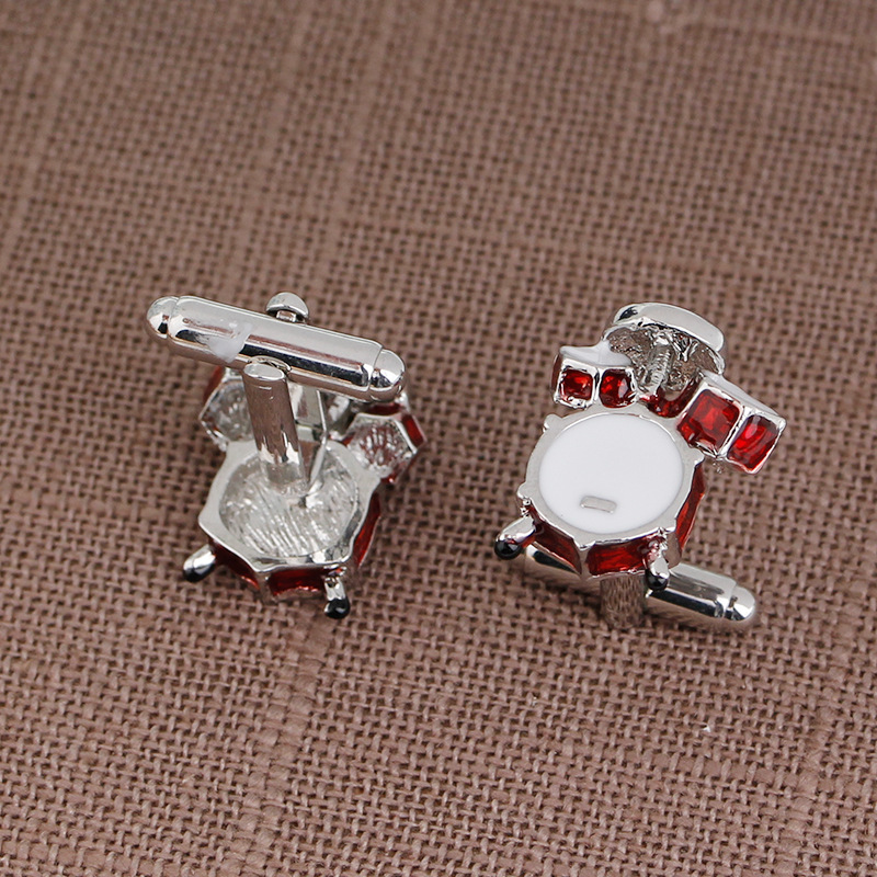 European and American Hot Selling Fashion Personality Temperament Jewelry Cufflinks Male Band Drum Set French Men's Cufflinks Pair Price