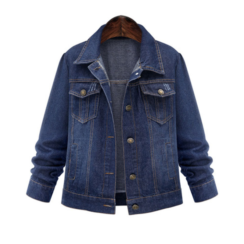 Cross-border exclusive for 2023 Spring and Autumn new European and American style chubby girl plus size women's clothing Denim coat for women